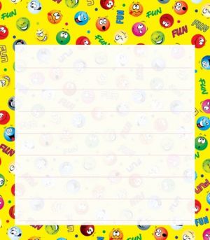 SN-14 Samolepící papírky 7x8cm 100 listů- FUN