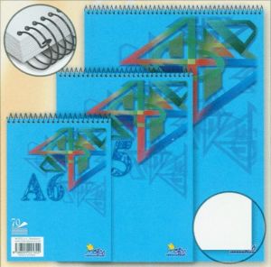 Blok se spirálou A6 čistý 70 listů