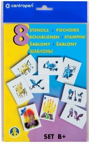 CENTROPEN Šablona set B+ k foukacím fixům