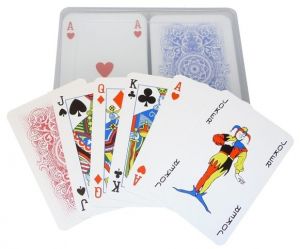 Karty Canasta v plastové krabičce 2 balíčky