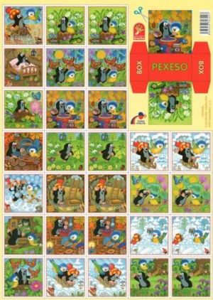 Pexeso Krtek a sýkorka