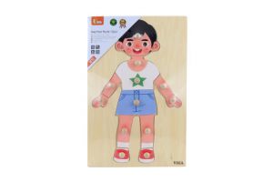 Vkládačka dřevěná-chlapec
