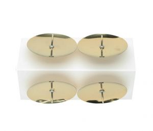 Bodce na svíčky zlaté 4ks v sáčku, 5cm