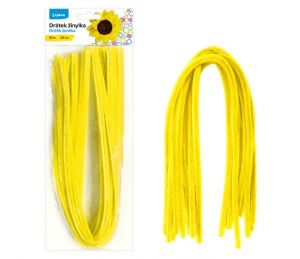 Drátek žinylka 500x8mm 10ks tmavě žlutý