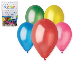Nafukovací balónek metalový mix 26cm 10"