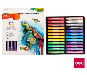 Voskovky olejové DELI 24 barev Color Emotion EC20120