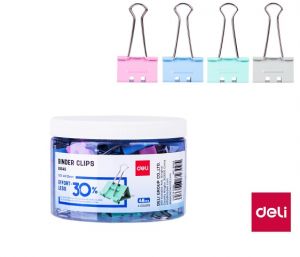 Binder clip 25mm, 48ks, "Bez námahy" DELI A8554S