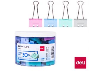 Binder clip 41mm, 24ks "Bez námahy" DELI E8552S