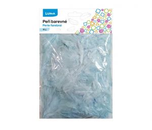 Peří modré světle 10g