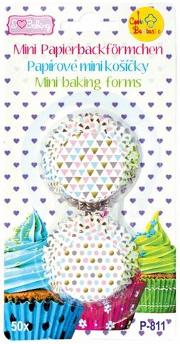 Papírové košíčky na pralinky 50 ks- P-811