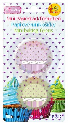 Papírové košíčky na pralinky 50 ks- P-812 levandule