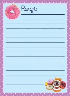 Volné listy na recepty A5 20ks/bal