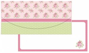 Dárková obálka na peníze nebo poukázky - 22105 DO s motivem růží