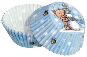 Formičky na muffiny a cupcakes 50ks roztomillý dětský design s láskou č. Muf-202