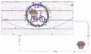 Dárková obálka na peníze nebo poukázky - 22121 DO s motivem levandule