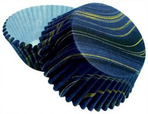 Formičky na muffiny a cupcakes 50ks s mramorovým motivem