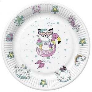 Párty talířky 22,7cm 8ks Maki Mořská kočka