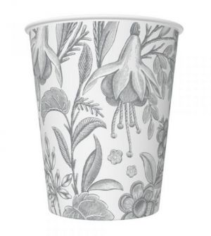 Kelímek papírový 250ml 8ks Slůně s růžovým balónkem