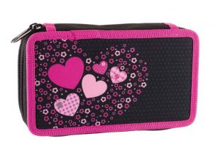 STIL Školní penál dvoupatrový Sweet Heart