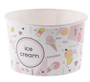 Miska papírová s potiskem 360ml 25ks ICE Cream