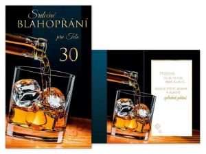 Přání k narozeninám 30 s textem M11-423 MFP