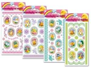 Velikonoční samolepky na vajíčka Oválky