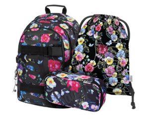 BAAGL Školní set 3 Skate Flowers