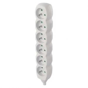 EMOS Samostatná 6 zásuvka, bílá