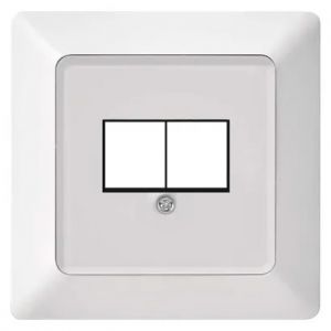 EMOS Kryt datové zásuvky 2xRJ45