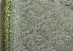 Organza 36cm x 5y glitrovaná olivová