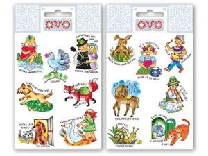 Velikonoční obtisk na vajíčka OVO říkadla