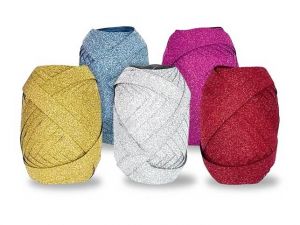 Stuha vázací 20m x 1cm Jumbo glitr mix