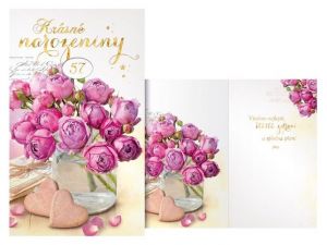 Přání k narozeninám otočné s textem M11-479 W