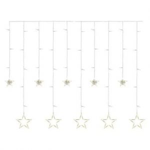 EMOS LED vánoční závěs – hvězdy, 185x105 cm, vnitřní, teplá bílá