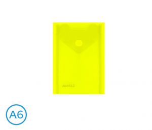Obal spisový na výšku s klopou a drukem A6 LUMA, žlutý