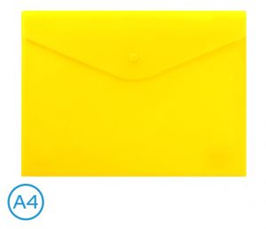 Obal spisový s klopou a drukem A4 neon LUMA, žlutý