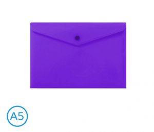 Obal spisový s klopou a drukem A5 neon LUMA, fialový