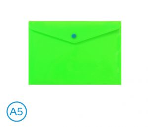 Obal spisový s klopou a drukem A5 neon LUMA, zelený