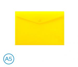 Obal spisový s klopou a drukem A5 neon LUMA, žlutý