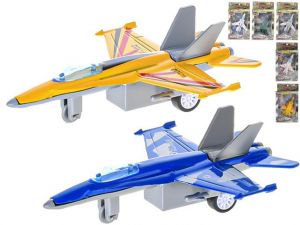 Letadlo vojenské 11cm kov zpětný chod