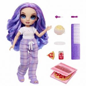 Rainbow High Junior Fashion panenka v pyžamu - Violet Willow
