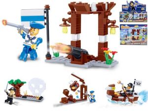 BuildMeUp stavebnice - Pirates bricks 96-103ks v krabičce 4druhy