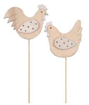 Slepička dřevěná 6 cm + špejle