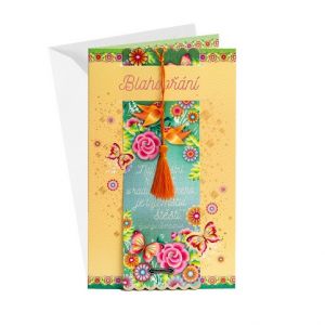 ARGUS Přání se záložkou do knihy 15-5011c