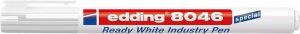 Permanentní popisovač "8046", bílá, 1-3 mm, kuželový hrot, EDDING 7580254000