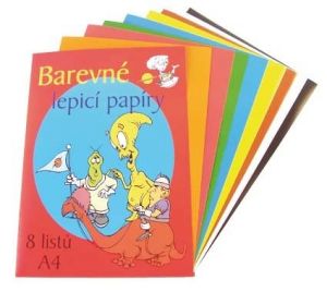 Lepící papíry 8 listů barevné