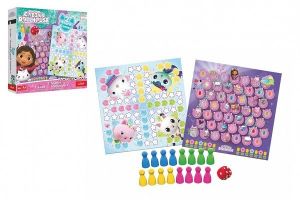 Soubor her 2v1 Člověče, nezlob se, Hadi a žebříky Gabby/Gabby‚s Dollhouse v krabici 24x24x