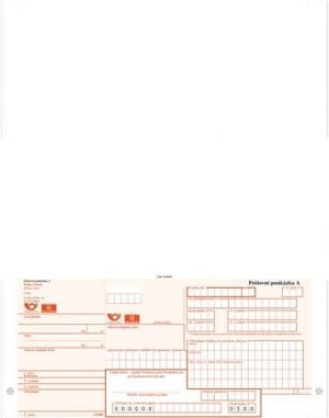 Poštovní poukázka A, VT, s alonží, A4