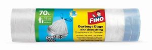 Pytle na odpadky "Perfect Close", zatahovací, 70 l, 15 ks, FINO