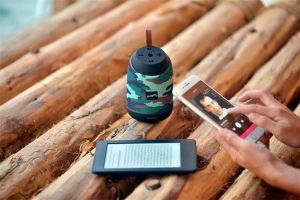 Reproduktor a power banka "BTS061", camouflage, přenosný, Bluetooth 5.0, ENERGIZER BTS061-